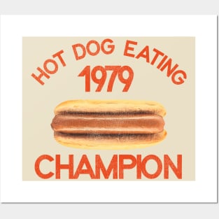 Hot Dog Eating Champion 1979 Posters and Art